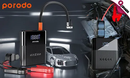 Porodo Multi-Functional Jump Starter & Air Pump!